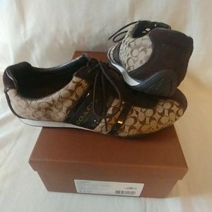 Coach Athletic Signature Shoes. Sz 8.5
